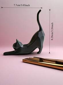 3D打印黑白猫形戒指架 - 非常适合展示和收纳结婚戒指，也可作为生日礼物或办公室装饰。非常适合展示和整理女士珠宝，也是特殊场合的绝佳礼物。梳妆台装饰 - 彩色 - 查看 9