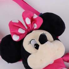 CERDÁ LIFE'S LITTLE MOMENTS Túi nhung và móc khóa Minnie Mouse của Disney, Túi mềm chính hãng của Disney, Quà tặng cho bé gái - Màu Hồng Tươi - Xem 5
