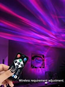 RGB Dynamic Aurora Projection Lamp, LED Night Light, USB Powered, With Remote Control, Galaxy Starry Sky Projector, Bedroom Night Light Projector, Star Projector, Room Decor, Home Theater, Ceiling, Gift Decor, Wedding Decor, Magical Projection Lamp, Perfect Gift For Friends On Christmas, Halloween - Northern Lights Ambient Light - View 4