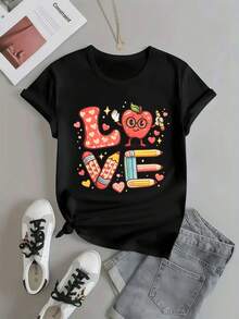 T-shirts pour femmes - Noir - Voir 2