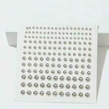 165/180pcs No Piercing Self-Adhesive Waterproof Reusable Fake Lip/Eyebrow/Nose/Body Rings, Suitable For Carnival/Circus/Masquerade Ball - Multicolor - View 12