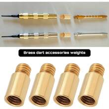 10pcs 1.5 Gram Brass Dart Weights Thread Dart Weights Add Accentuator Adjuster Accessories Darts With 2BA Threads Dart - Default - View 2