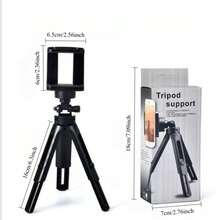 Rotatable & Adjustable Phone Tripod | Portable Desktop Stand For Livestreaming And Video Recording, Hands-Free Use For Apps, Ergonomic Design, Plastic Material, Minimalist Style Suitable For Home, Office And Travel - one-size - View 7