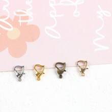20个8*12mm锌合金心形龙虾扣 - 弹簧扣心形钥匙扣，适用于行李箱配件钥匙扣制作及时尚配饰 - 龍蝦扣 - 查看 10