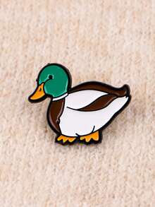 Insignia de esmalte de pato, alfileres de solapa, insignias para mochila, broches para ropa, broche de dibujos animados, joyería linda, accesorios de regalo - Multicolor - Ver 4