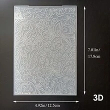 2D Carpeta con relieve, adecuada para creadores de tarjetas, álbumes hechos a mano, decoración de manualidades de papel - Patrón de rayas geométricas / Mariposa y flor / Texto de cumpleaños / Fondo manuscrito - 2D - Ver 11