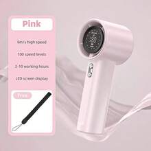 Quạt mini cầm tay USB 1 chiếc, kiểu dáng bo tròn, cảm giác mát lạnh, pin dung lượng cao, màu sắc thời trang, 100 cấp độ gió điều chỉnh, tuabin tốc độ cao hoạt động êm ái, di động, thích hợp cho hoạt động ngoài trời, cắm trại, bãi biển, văn phòng, trường học, tiệc bể bơi, sử dụng hàng ngày, lễ hội, du lịch. - Nhiều màu - Xem 10