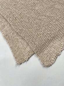 Áo hai dây dệt kim mỏng nhẹ kiểu bohemian dành cho nữ, dáng ngắn không tay, cổ thuyền, chất liệu hơi co giãn, thích hợp cho kỳ nghỉ hè hoặc đi biển. - Lạc đà - Xem 9