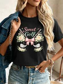 T-shirts pour femmes - Noir - Voir 1