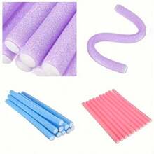 20pcs Flexible Heatless Hair Rollers - Soft Foam Twist Curl Rods For DIY Styling, Random Colors - Multicolor - View 4