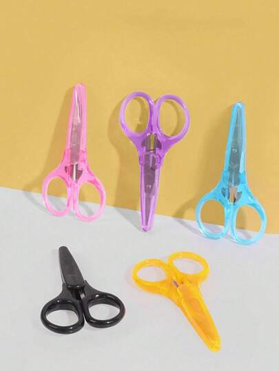 1 chiếc kéo mini bằng thép không gỉ chính xác - Thiết kế thẳng, được chế tác với tay nghề xuất sắc, vật dụng cần thiết mang theo khi đi du lịch kèm hộp bảo vệ, thích hợp để cắt giấy, cắt chỉ, tỉa tóc; dụng cụ văn phòng và may vá đa năng, lý tưởng cho học sinh, thợ may, quà tặng tựu trường (Tím/Xanh dương/Hồng/Đen/Vàng)