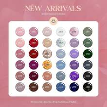 Beetles 39Pcs 36 Colors Gel Nail Polish Set, Neutral Elegance Collection, Burgundy Red Blue Green Brown Gold Glitter Pink Shades, With Base & Top Coat, UV LED Cure Required, Manicure Kit Gifts For Women - 39Pcs 36 Colors Neutral Elegance - 查看 2