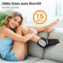 Hailicare Máy mát xa chân và mắt cá chân kép có chức năng sưởi ấm, 3 chế độ gió, 4 mức cường độ, 4 mức nhiệt độ (40-55℃), hẹn giờ tự động tắt 15 phút, giúp thư giãn bàn chân và mắt cá chân, pin 3000mAh, sử dụng được 1,5 giờ, quà tặng Ngày của Mẹ. - màu đen - Xem 7