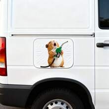 Crash Hamster Car Sticker, Suitable For Decorating Car Fuel Tank Cover, Easy To Apply, No Residue, Self-Adhesive - A - View 6