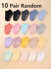 20/10/1 Pair Random Color Anti-Slip Baby Leg Warmers Set. Anti-Slip Baby Leg Warmers Combo Set, Heart And Star Pattern Dotted Design, Protect Toddlers' Better Walking, Fit For 0-3 Years Old Baby Boys And Girls, Baby Floor Leg Warmers, Babies Leg Warmers With Gripping Ability, Daily Wear And Gift. - Multicolor - View 16