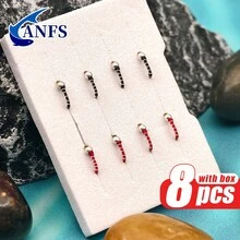 8 piezas de señuelos de pesca para mosca de pesca con mosca - moscas atadas a mano - Multicolor - Ver 3