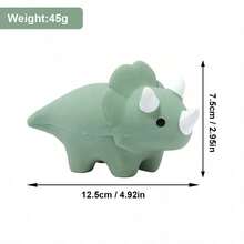 Dinosaur Pet Latex Chew Toy, Teeth Cleaning Squeaky Toy To Relieve Boredom For Teddy, Poodle And Other Small Dogs - Multicolor - View 14