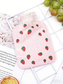 1pc Cute Plush Hot Water Bottle, Can Be Used To Warm Stomach And Hands, Suitable For Female Students, Warm Compress Bag For Autumn/Winter And Christmas, Comes With Faux Fur Cover, Portable And Compact For Carrying - Multicolor - View 9