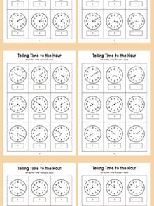 32-Page Time Recognition Cognitive Clock Model Workbook, Time Learning Training, How To Draw Step-By-Step Coloring Book, Suitable For Children, Elementary Math, Teacher Resources, Parent-Child Enlightenment, Educational Stationery, Back To School, Graduation, Party Gifts - Clock Model Book - View 8