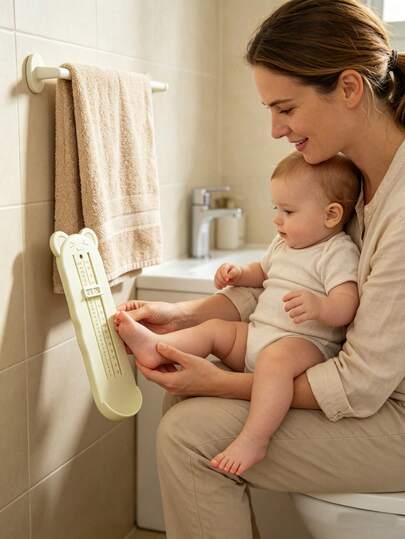 Baby Foot Measuring Tool, Infant Bathroom Supplies, Foot Measurement Ruler, Children's Household Tools, Baby Shoe Size Measuring Tool, Shoe Size Measurement Equipment, Baby Foot Measurement Device, Accurate Children Shoe Size Measuring Equipment