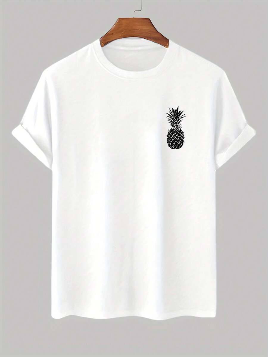 Camiseta de manga corta con estampado PrintTee - Blanco - Ver 1