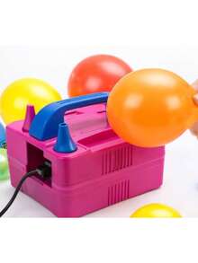 Bomba super potente para inflar globos con accesorios - Rosa Roja - Ver 9