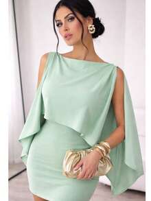 Evening Wedding Party Dress And Blouse Set - 淺綠色 - 查看 5