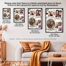 1 pieza "Mejor amiga" Postal de caja de cerillas Collage de póster personalizado, La foto de las hermanas juntas Regalo personalizado con tema animal Decoración de pared personalizada, Plantilla editable - multicolor - Ver 5