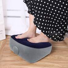 Gối hơi, gác chân bơm hơi phủ nhung PVC, ghế massage du lịch ngoài trời, gác chân cho ô tô/máy bay. - thảm lót chân - Xem 9