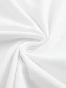 Camiseta Blanca Minimalista para Hombre - Ligera, Transpirable, de Cuello Redondo y Manga Corta con Estampado Geométrico en el Pecho, Camisa Casual para Uso Diario en Todas las Estaciones, Corte Regular para Moda Urbana y Combinaciones Versátiles, Diseño Sencillo para Todo el Año - Blanco - Ver 7