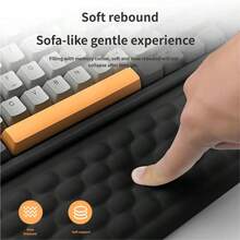 Mechanical Keyboard Wrist Rest/Pad, Integrated High-Quality Design, Memory Foam Mouse Wrist Support, Removable Wrist Pad To Relieve Wrist Pain, Suitable For Office Use, An Excellent Gift Choice. - Multicolor - View 6