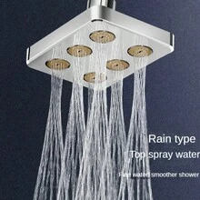 Bộ vòi sen áp lực cao điều chỉnh 360° – Thiết kế tiết kiệm nước, kiểu dáng vuông hiện đại, hiệu ứng mưa rào, xoay 360°, chất liệu ABS cao cấp, dễ lắp đặt, phụ kiện phòng tắm tăng áp, bộ phụ kiện phòng tắm, trang trí phòng tắm cao cấp, dễ lắp đặt. - Nhiều màu sắc [Nâng cấp/Tối ưu hóa vật liệu] - Xem 10