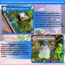 Waterproof Magnetic Seaweed Clip Saltwater Fish Feeding Nori Clip Aquariums Magnet Veggie Feeder Plant Clamp Fish Accessories-Patented Product (1pcs Magnetic Veggie Clip) - 1pcs Magnetic Veggie Clip - View 5