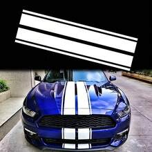 Universal Racing Stripes For Cars, Racing Stripes, Car Hood Decal Sticker, Parallel Line Vinyl Racing Stripes Suitable For Hoods, Fenders, Roofs, Sides And Trunks, Car Stripe Decals - Multicolor - View 10