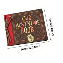 Our Adventure Photo Album, Up Photo Album, 3D Our Adventure Book, Wedding Guest Book, Bridal Shower, Size 11.6 X 7.5 Inches, 40 Pages - Letter Type - View 2
