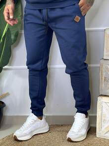 Men's Cotton Winter Fleece Set - Pants/Sweatshirt - Azul - Ver 2