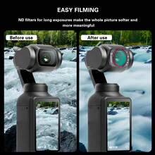 UEGOGO Adjustable Magnetic Neutral Density Filter ND32-512 For Osmo Pocket 3, Multi-Coated High-Definition Optical Glass, Quick Magnetic Attachment, Includes Cleaning Cloth - View 7