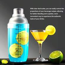 1 Set Shaker Cup/Hand Shaker (With Stirrer), Lemonade Making Tool, Perfect For Summer DIY Drinks, Suitable For Milk Tea Shops, Homes, Restaurants, Outdoor Camping And Summer Cold Drinks, Ideal For Parties And Holiday Gatherings - Multicolor - View 5