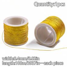 1 cuộn dây vàng và bạc, chỉ xâu hạt thủ công tự làm vòng tay, vật liệu phụ kiện thủ công. - Tổng hợp dòng sản phẩm - Xem 19
