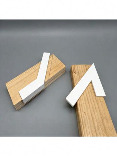 Bộ 2 thước vuông góc 45°, dụng cụ hỗ trợ đánh dấu và định vị trong chế biến gỗ, cắt và căn chỉnh góc 45 độ chính xác, phù hợp cho thủ công mỹ nghệ, lắp ráp đồ nội thất, người đam mê chế biến gỗ và các xưởng chuyên nghiệp, giúp nâng cao chất lượng và hiệu quả công việc chế biến gỗ.