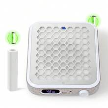 Christine Shelly Professional Nail Dust Collector With Reusable Filter With Handheld UV Light For Gel Nails,A Combination Of A Nail Vacuum Cleaner And A Handheld Nail Lamp,Two-Piece Set,Suitable For Professional Nail Salons - 美規A型插(110-127V) - 查看 7