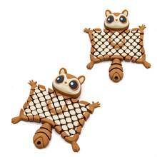Hot Selling 3D Printed Flying Squirrel Plush Doll, Flexible Joints, Cute Interactive Desk Decor For Children - 飛鼠498 - 查看 3