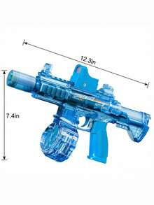 Cool LED Light M416 Electric Water Gun, High Pressure Powerful Squirt Gun, Realistic Recoil Simulation, Large Capacity Water Reservoir, Waterproof, Perfect For Summer Outdoor Beach Pool Backyard Water Fun - Multicolor - View 7