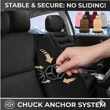 Premium Soft Car Seat Pad With Backrest, **Quick-Install Non-Slip** Interior Cover, **Snug Fit** Universal Seat Protector For Most Vehicles, All-Season Comfort (1 PC) - 均碼 - 查看 2