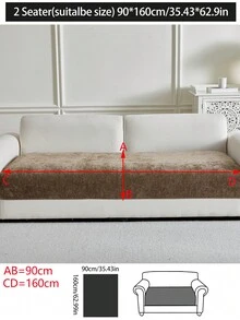 1件装四季通用沙发垫套，现代简约防滑沙发座垫，防尘可水洗，柔软不易褪色，宠物友好，适用于L型沙发和1/2/3/4人沙发，适合卧室、办公室、客厅等场所。 - 咖啡棕 - 查看 19