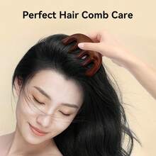 Bộ 2 lược massage da đầu bằng gỗ, lược massage da đầu bằng gỗ đàn hương, dụng cụ massage đầu Gua Sha cho nam và nữ giúp kích thích mọc tóc. - Rỉ Nâu - Xem 5