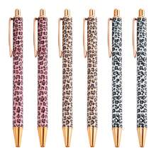 New Arrival Hot Stamping Ballpoint Pen, Creative Cute Girl Leopard Print Design, Pressurized Metal Body, Multi-Color Refill 1.0mm, Leopard Print Series - Multicolor - View 1