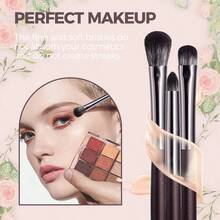 BS-MALL Professional 16/8pcs Detail Makeup Brush Set, Eyebrow Brush, Eyeshadow Brush, Highlighter Brush, Detail Brush Set, Pearlescent Makeup Brush Set, Non-Prickly, Non-Shedding Beauty Tools - Rust Brown - View 9
