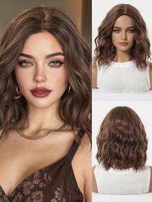 12-Inch Medium Length Curly Wig, Soft & Natural Looking Roots, Suitable For Women, Essential For Beautiful Holidays, Suitable For Beginners, Comfortable To Wear, Can Be Used For Daily, Wedding, Party, Cosplay, Music Festival And Other Occasions, An Ideal Gift For Girlfriend, A Fashion Essential - Multicolor - View 16