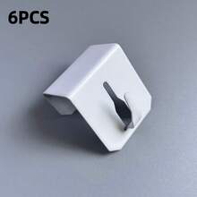 6/12/24pcs Universal Window Hanging Clips, Suitable For Decorations, White, Applicable For String Lights, Christmas Stars, Curtain Lights, Easter Decorations And Display Shelves - Multicolor - View 11